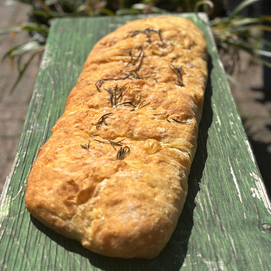 Party Size Focaccia with Rosemary & Rocksalt
