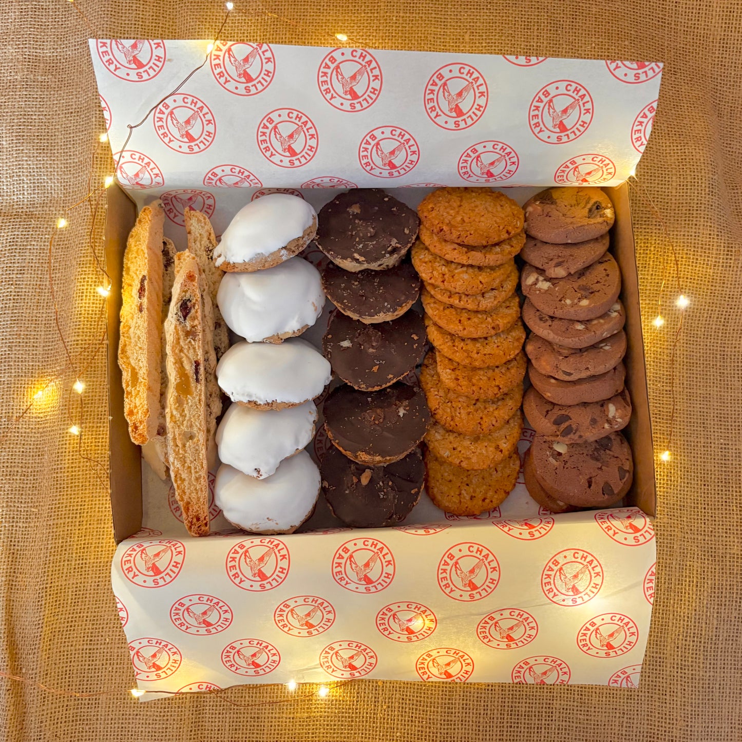 Chalk Hills Christmas Biscuit Box