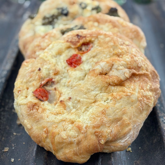 Focaccia with Cherry Tomato & Cheddar Cheese