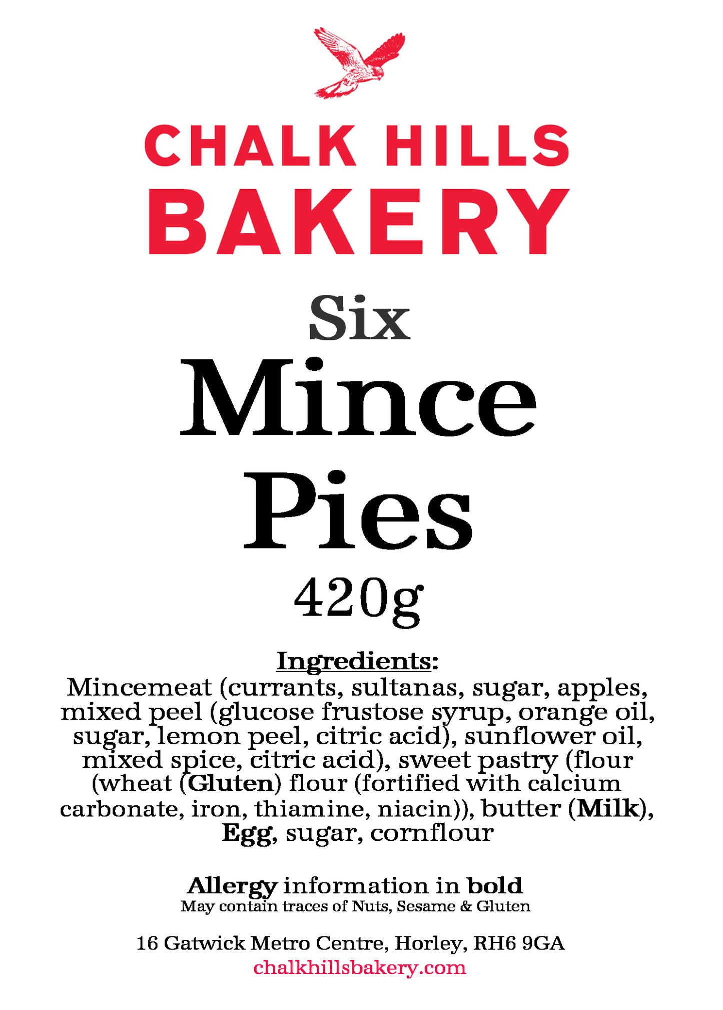 Mince Pies, box of 6