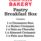 Pastry Breakfast Box