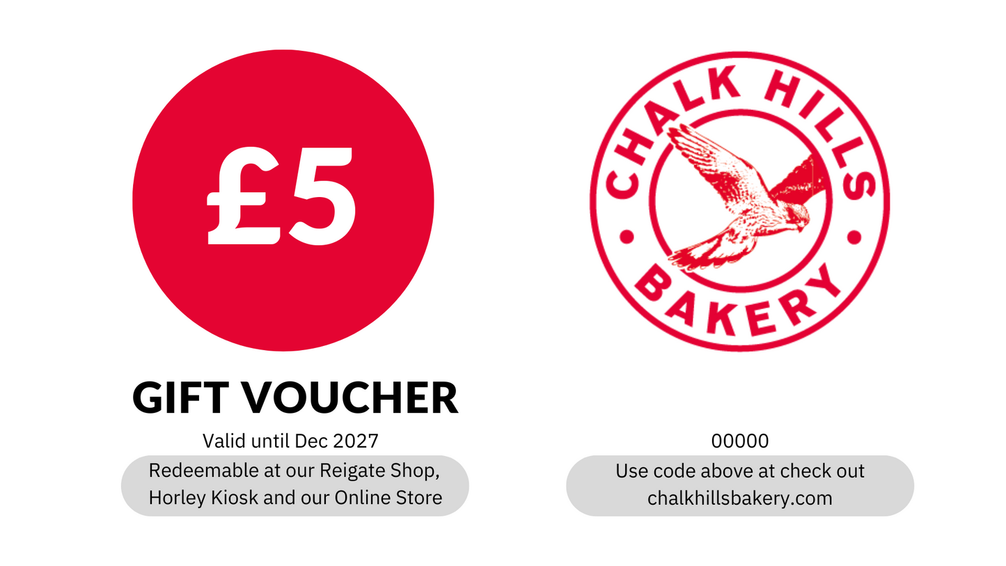 Chalk Hills Bakery Gift Voucher