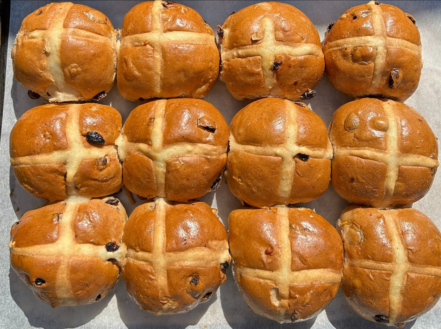 Hot Cross Buns, pack of Four