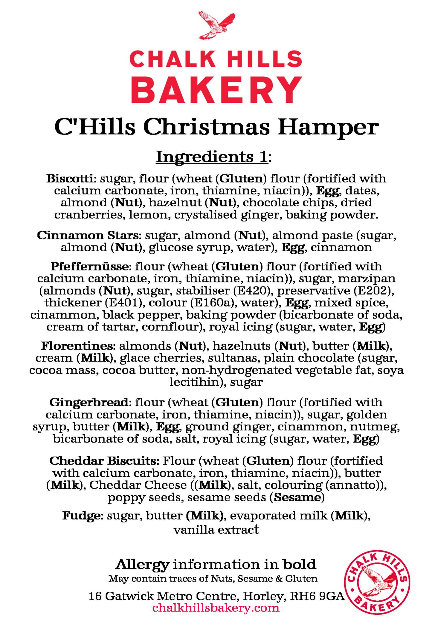 C'Hills Christmas Hamper