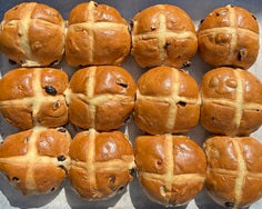 Hot Cross Buns, pack of Four