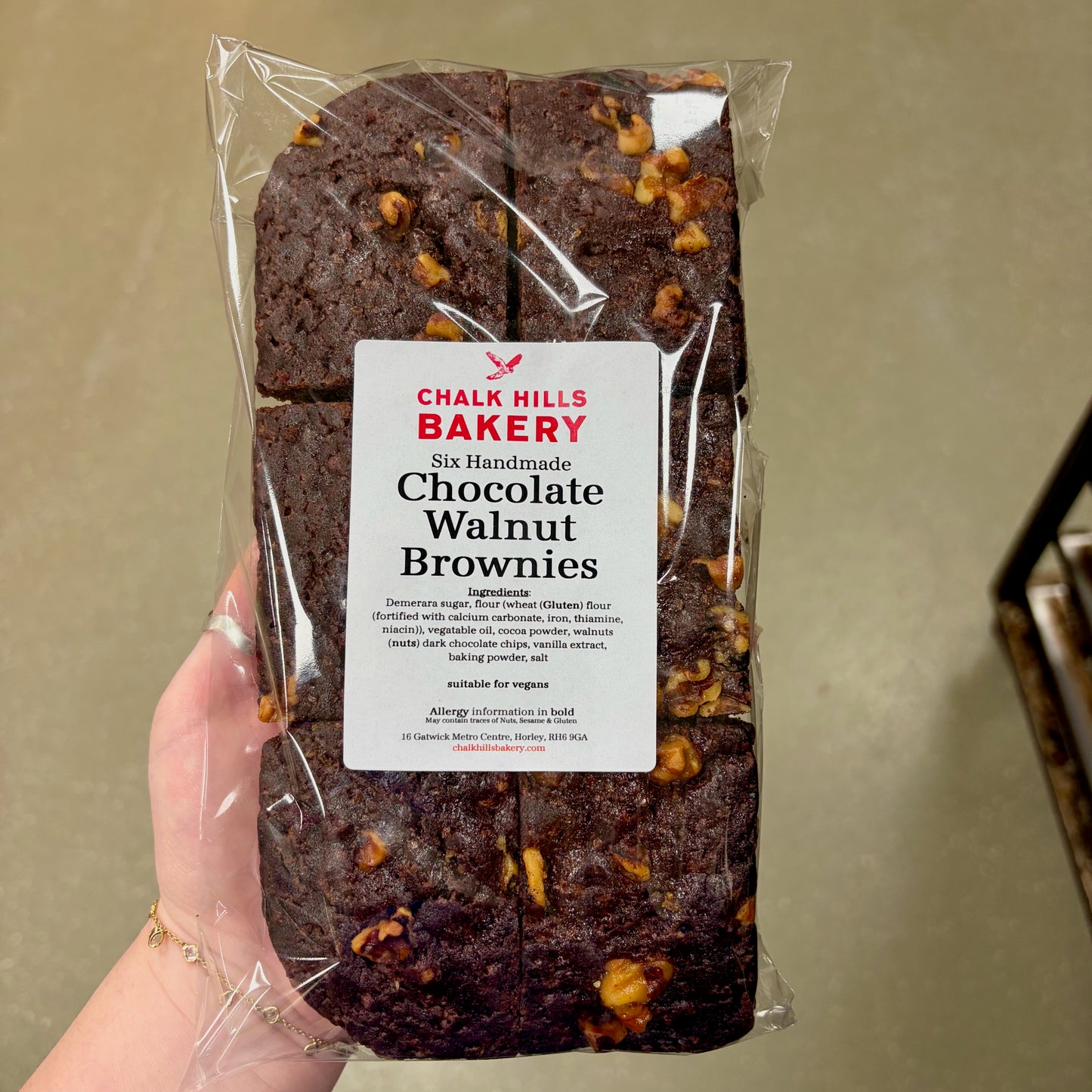 Walnut Chocolate Brownie 6 Pack