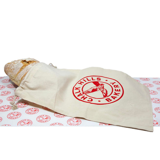 Chalk Hills Bakery Drawstring Bread Bag