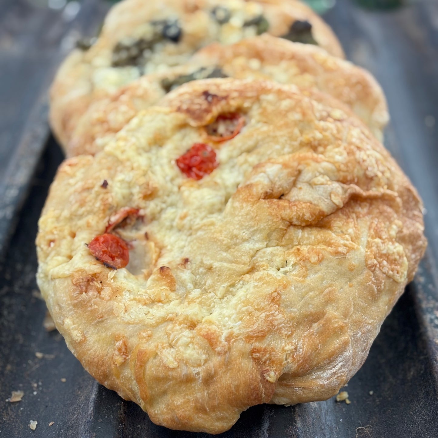 Focaccia with Cherry Tomato & Cheddar Cheese
