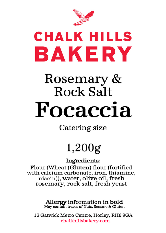 Party Size Focaccia with Rosemary & Rocksalt