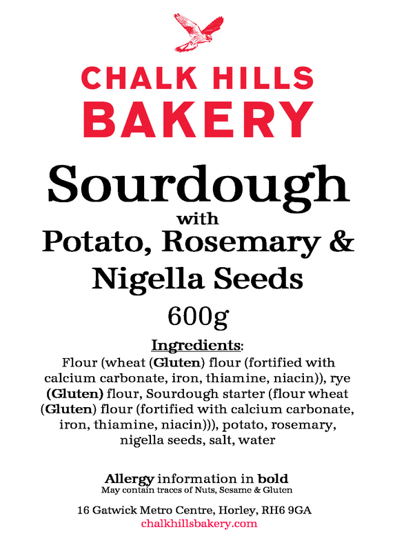 Sourdough with Potato, Rosemary & Nigella Seeds