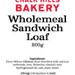 Wholemeal Sandwich Loaf, 800g